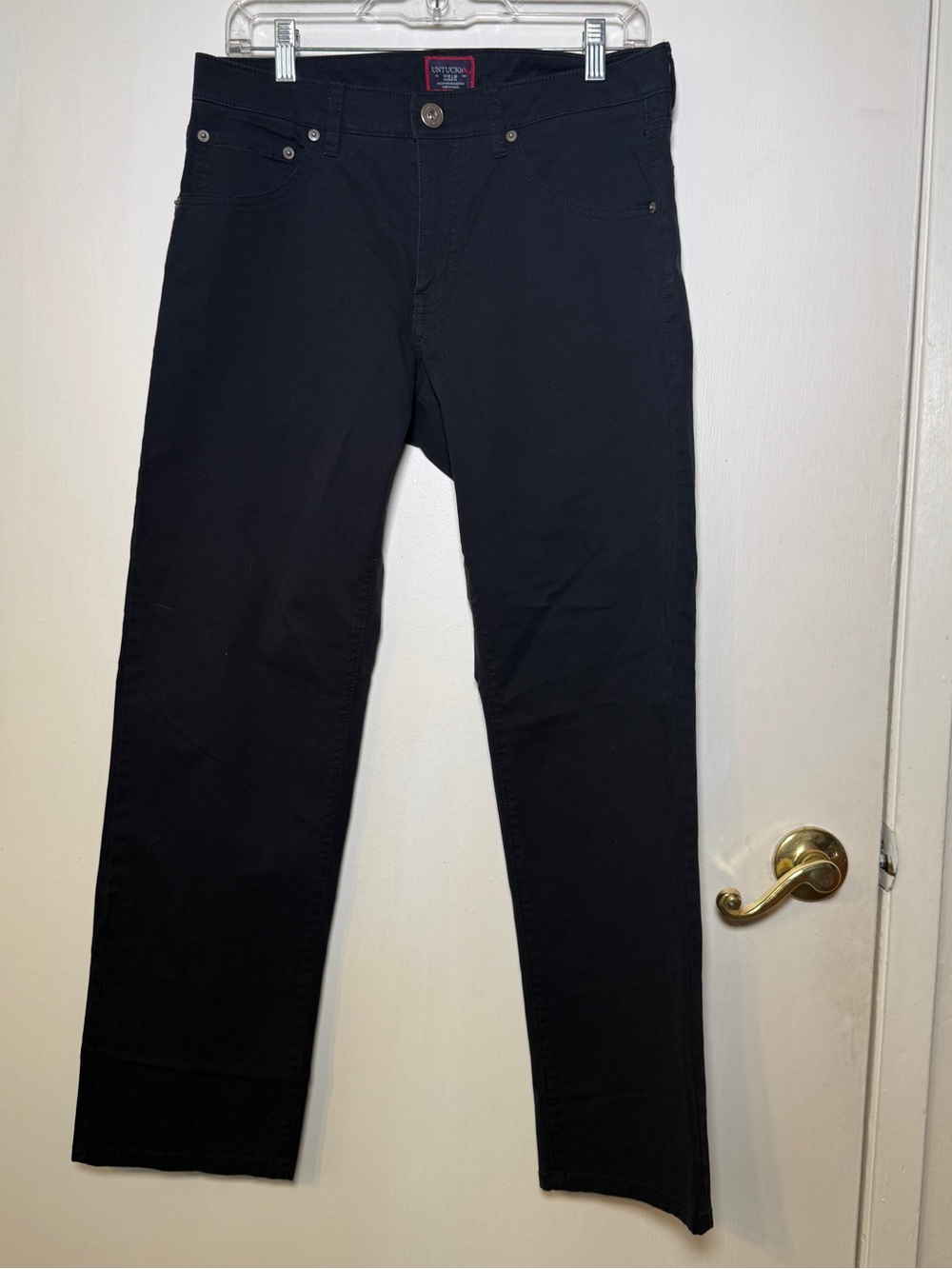 UNTUCKit Men's Black Straight Jeans 30x30